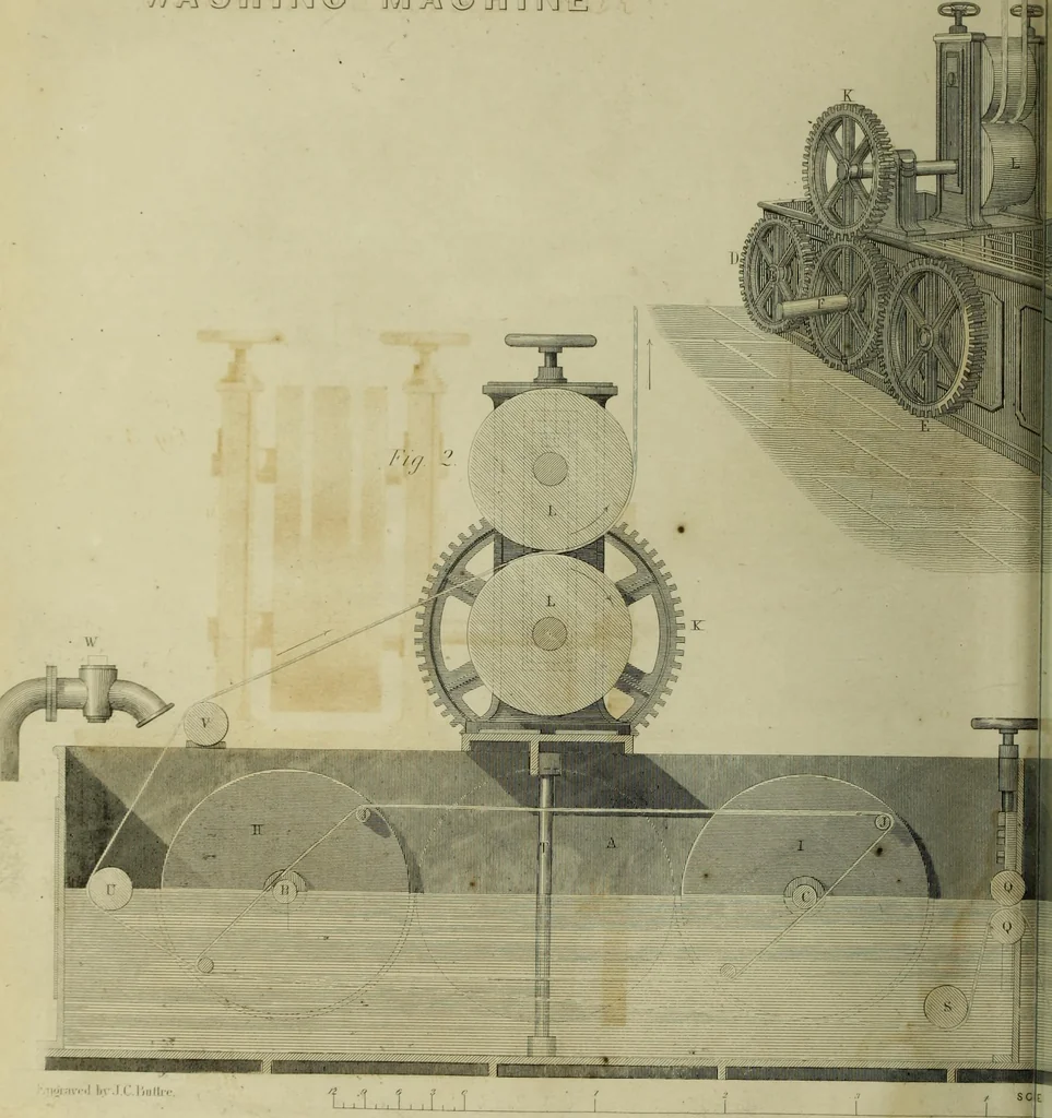 An illustration from The practical draughtsman's book of industrial design and machinist's and engineer's companion : forming a complete course of mechanical, engineering and architectural drawing, 1866, leaf 405