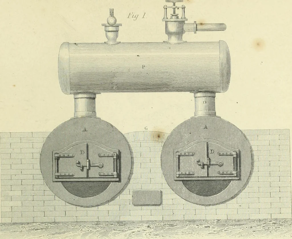An illustration from The practical draughtsman's book of industrial design and machinist's and engineer's companion : forming a complete course of mechanical, engineering and architectural drawing, 1866, leaf 412