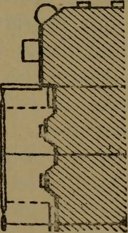 An illustration from Practical draughtsmen's work, with numerous engravings and diagrams, 1903, leaf 128