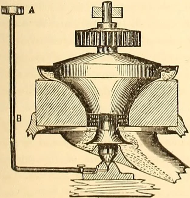 An illustration from The practical draughtsman's book of industrial design, and machinist's and engineer's drawing companion; forming a complete course of mechanical, engineering, and architectural drawing, 1871, leaf 176