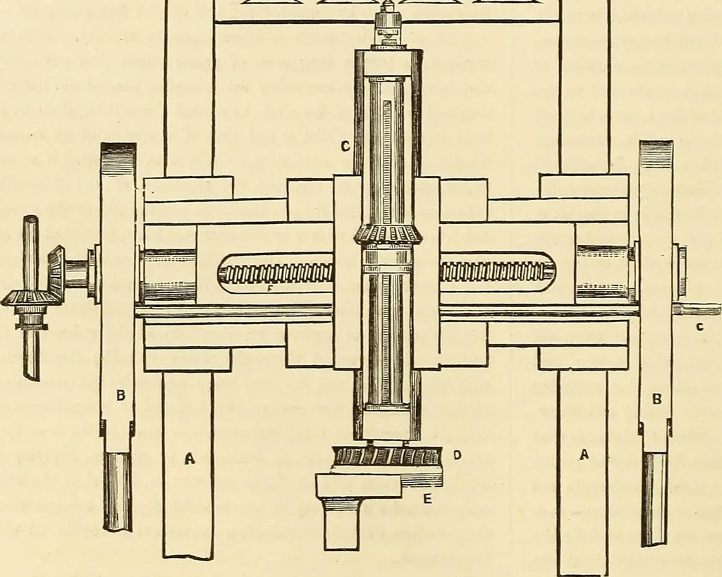 An illustration from The practical draughtsman's book of industrial design, and machinist's and engineer's drawing companion; forming a complete course of mechanical, engineering, and architectural drawing, 1871, leaf 187