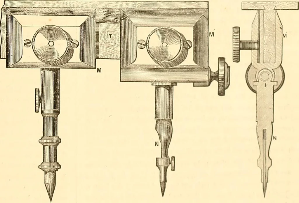 An illustration from The practical draughtsman's book of industrial design, and machinist's and engineer's drawing companion; forming a complete course of mechanical, engineering, and architectural drawing, 1871, leaf 200
