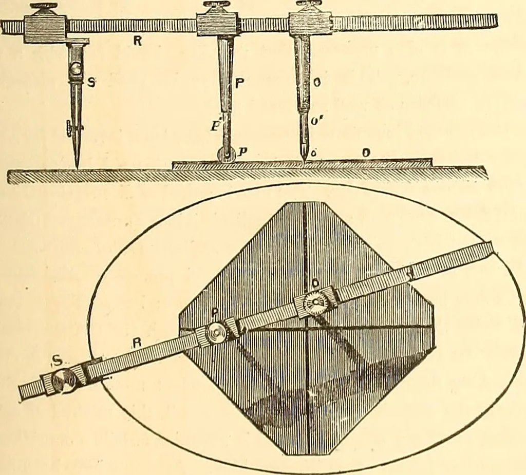 An illustration from The practical draughtsman's book of industrial design, and machinist's and engineer's drawing companion; forming a complete course of mechanical, engineering, and architectural drawing, 1871, leaf 202