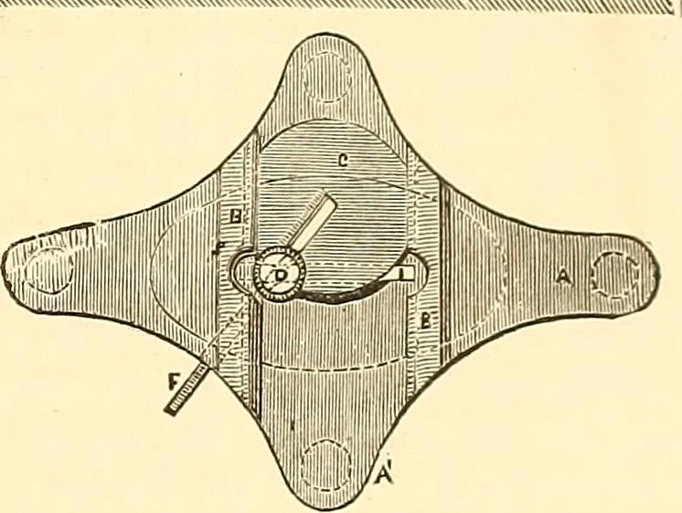 An illustration from The practical draughtsman's book of industrial design, and machinist's and engineer's drawing companion; forming a complete course of mechanical, engineering, and architectural drawing, 1871, leaf 202