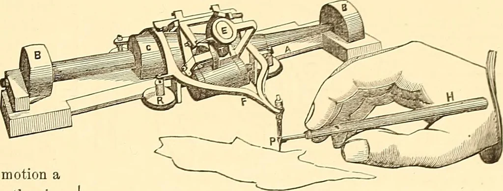 An illustration from The practical draughtsman's book of industrial design, and machinist's and engineer's drawing companion; forming a complete course of mechanical, engineering, and architectural drawing, 1871, leaf 204