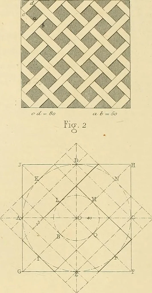 An illustration from The practical draughtsman's book of industrial design, and machinist's and engineer's drawing companion; forming a complete course of mechanical, engineering, and architectural drawing, 1871, leaf 213