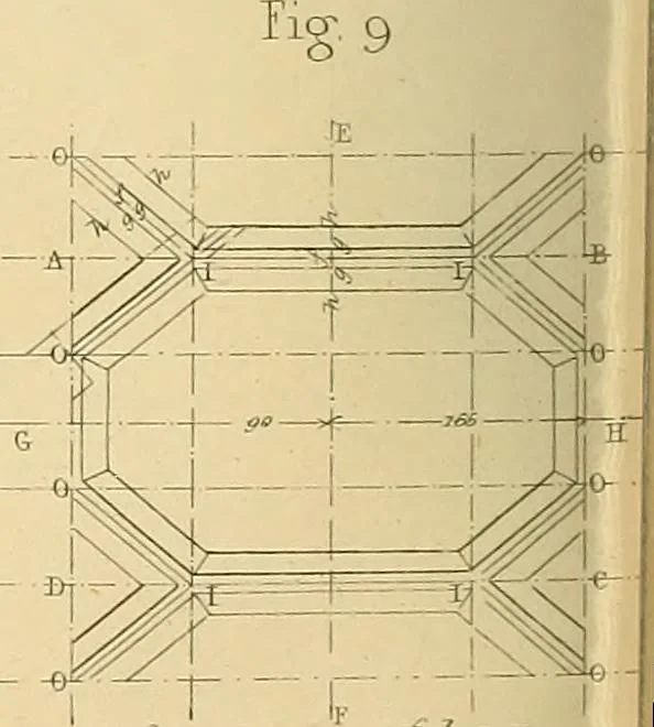 An illustration from The practical draughtsman's book of industrial design, and machinist's and engineer's drawing companion; forming a complete course of mechanical, engineering, and architectural drawing, 1871, leaf 213