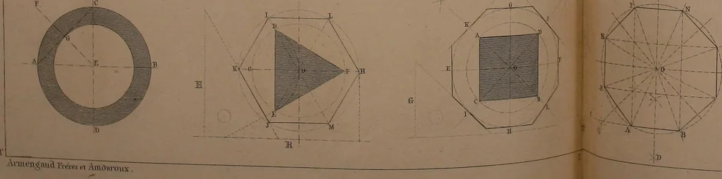 An illustration from The practical draughtsman's book of industrial design, and machinist's and engineer's drawing companion; forming a complete course of mechanical, engineering, and architectural drawing, 1871, leaf 222