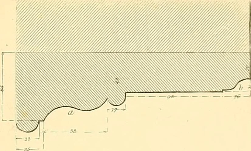 An illustration from The practical draughtsman's book of industrial design, and machinist's and engineer's drawing companion; forming a complete course of mechanical, engineering, and architectural drawing, 1871, leaf 226