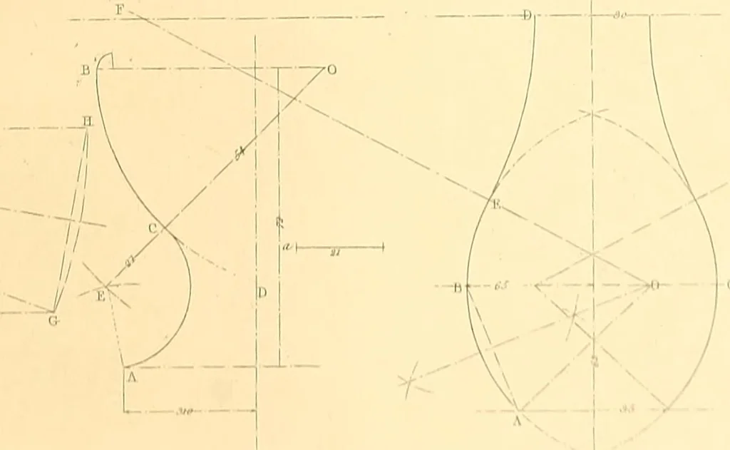 An illustration from The practical draughtsman's book of industrial design, and machinist's and engineer's drawing companion; forming a complete course of mechanical, engineering, and architectural drawing, 1871, leaf 226