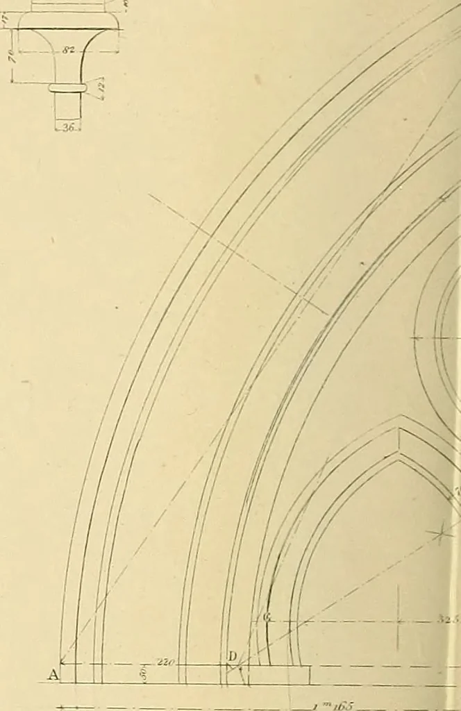 An illustration from The practical draughtsman's book of industrial design, and machinist's and engineer's drawing companion; forming a complete course of mechanical, engineering, and architectural drawing, 1871, leaf 231