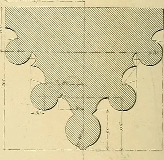An illustration from The practical draughtsman's book of industrial design, and machinist's and engineer's drawing companion; forming a complete course of mechanical, engineering, and architectural drawing, 1871, leaf 231