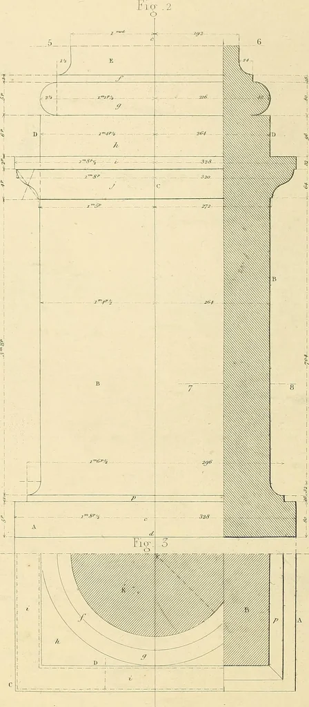 An illustration from The practical draughtsman's book of industrial design, and machinist's and engineer's drawing companion; forming a complete course of mechanical, engineering, and architectural drawing, 1871, leaf 243