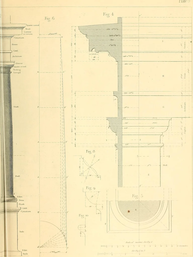 An illustration from The practical draughtsman's book of industrial design, and machinist's and engineer's drawing companion; forming a complete course of mechanical, engineering, and architectural drawing, 1871, leaf 244