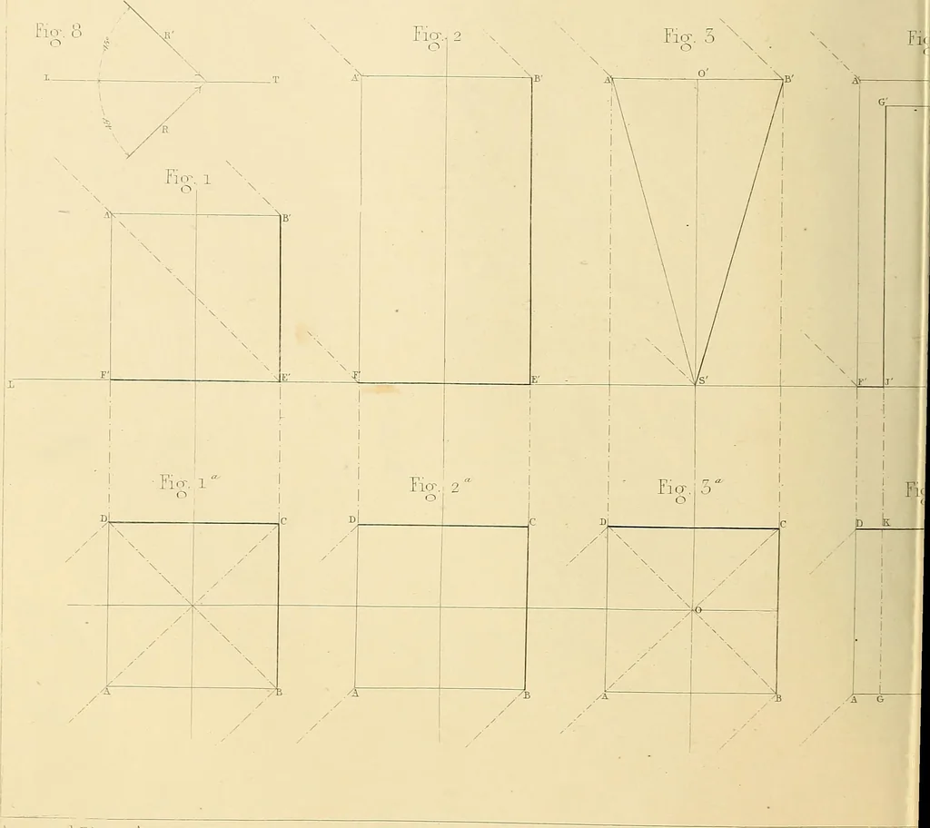 An illustration from The practical draughtsman's book of industrial design, and machinist's and engineer's drawing companion; forming a complete course of mechanical, engineering, and architectural drawing, 1871, leaf 261