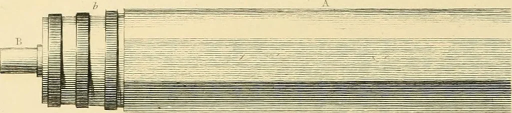 An illustration from The practical draughtsman's book of industrial design, and machinist's and engineer's drawing companion; forming a complete course of mechanical, engineering, and architectural drawing, 1871, leaf 279