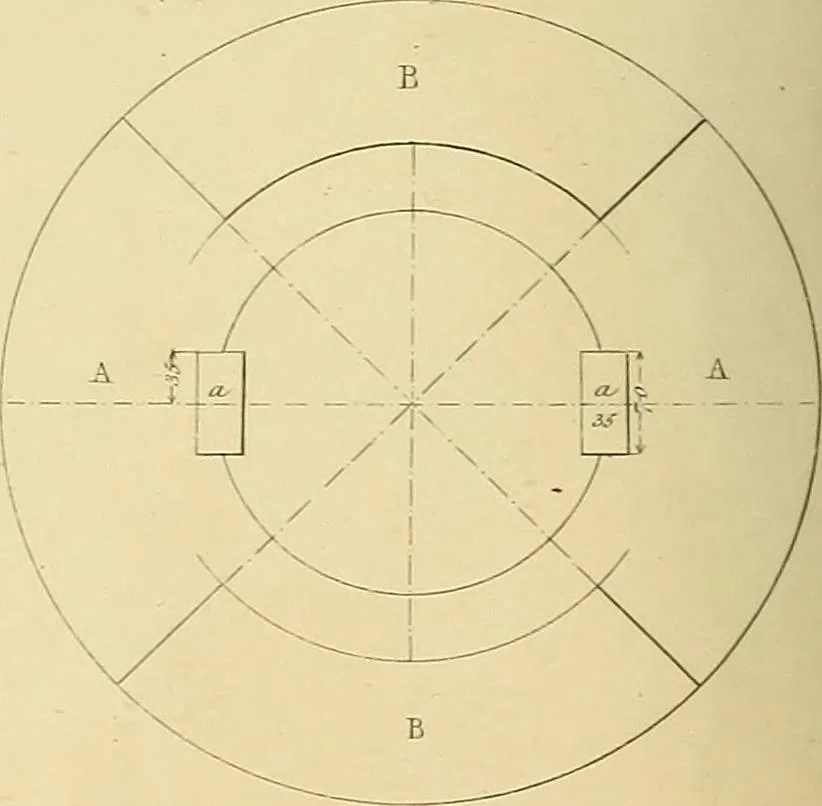 An illustration from The practical draughtsman's book of industrial design, and machinist's and engineer's drawing companion; forming a complete course of mechanical, engineering, and architectural drawing, 1871, leaf 279