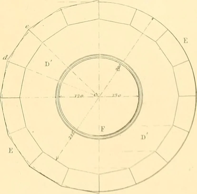 An illustration from The practical draughtsman's book of industrial design, and machinist's and engineer's drawing companion; forming a complete course of mechanical, engineering, and architectural drawing, 1871, leaf 280
