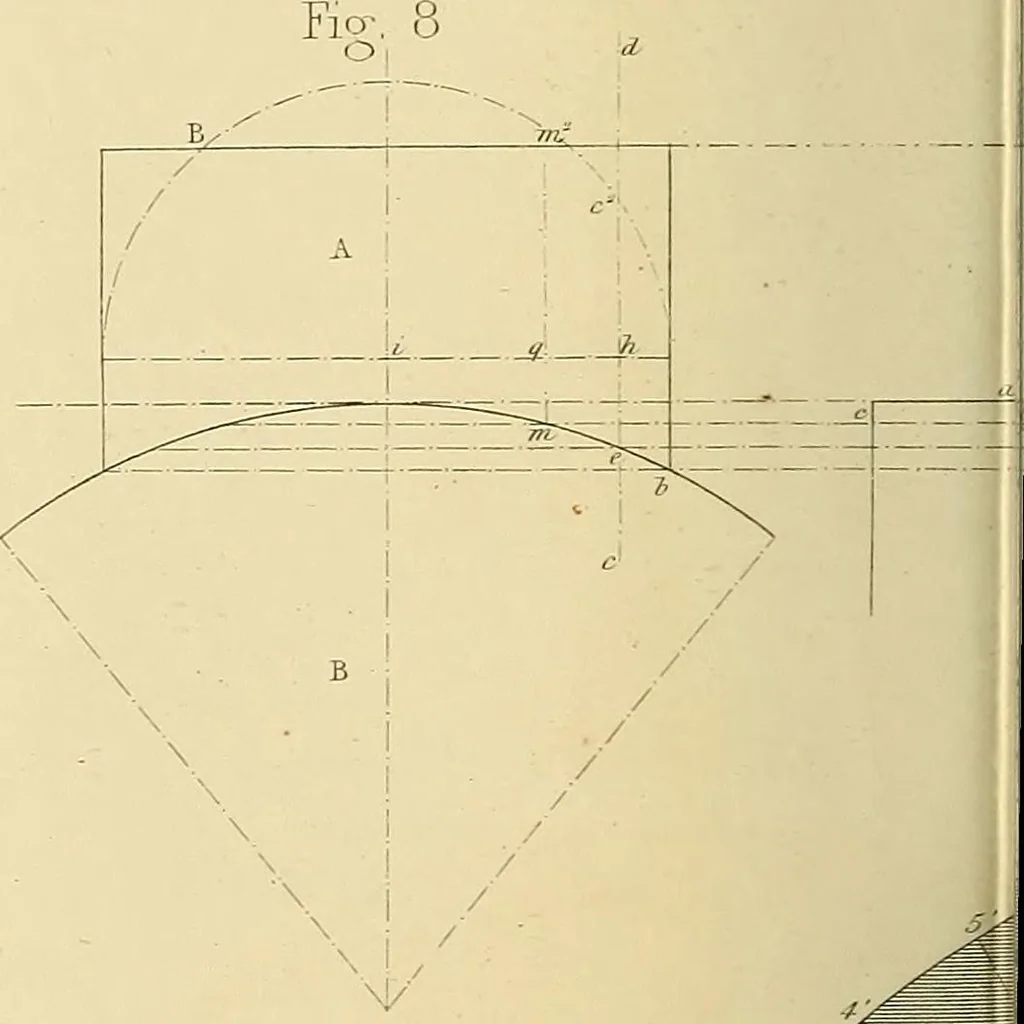 An illustration from The practical draughtsman's book of industrial design, and machinist's and engineer's drawing companion; forming a complete course of mechanical, engineering, and architectural drawing, 1871, leaf 291