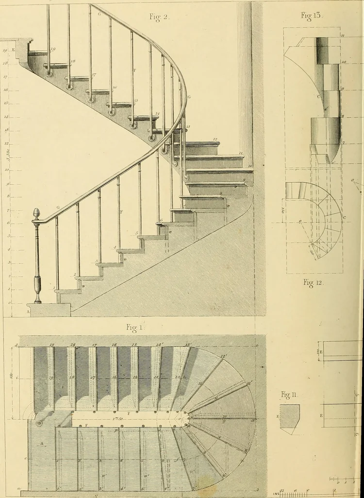 An illustration from The practical draughtsman's book of industrial design, and machinist's and engineer's drawing companion; forming a complete course of mechanical, engineering, and architectural drawing, 1871, leaf 303