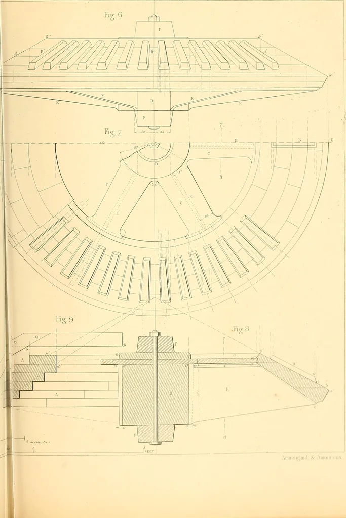 An illustration from The practical draughtsman's book of industrial design, and machinist's and engineer's drawing companion; forming a complete course of mechanical, engineering, and architectural drawing, 1871, leaf 344