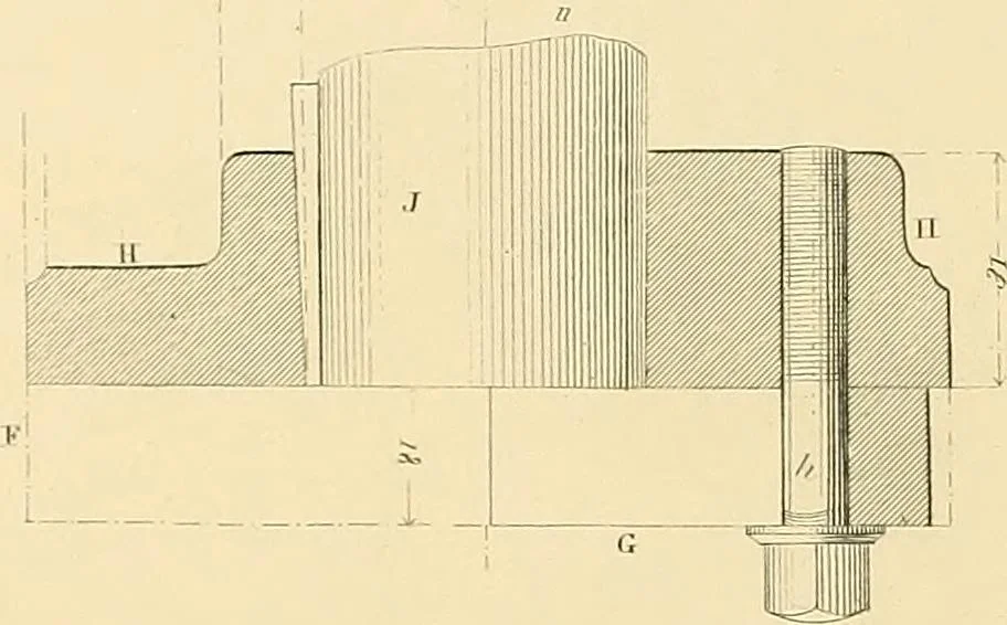An illustration from The practical draughtsman's book of industrial design, and machinist's and engineer's drawing companion; forming a complete course of mechanical, engineering, and architectural drawing, 1871, leaf 355
