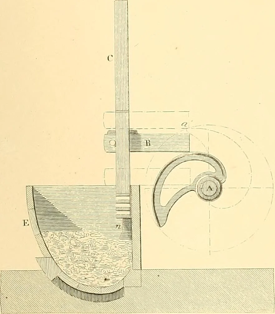 An illustration from The practical draughtsman's book of industrial design, and machinist's and engineer's drawing companion; forming a complete course of mechanical, engineering, and architectural drawing, 1871, leaf 356