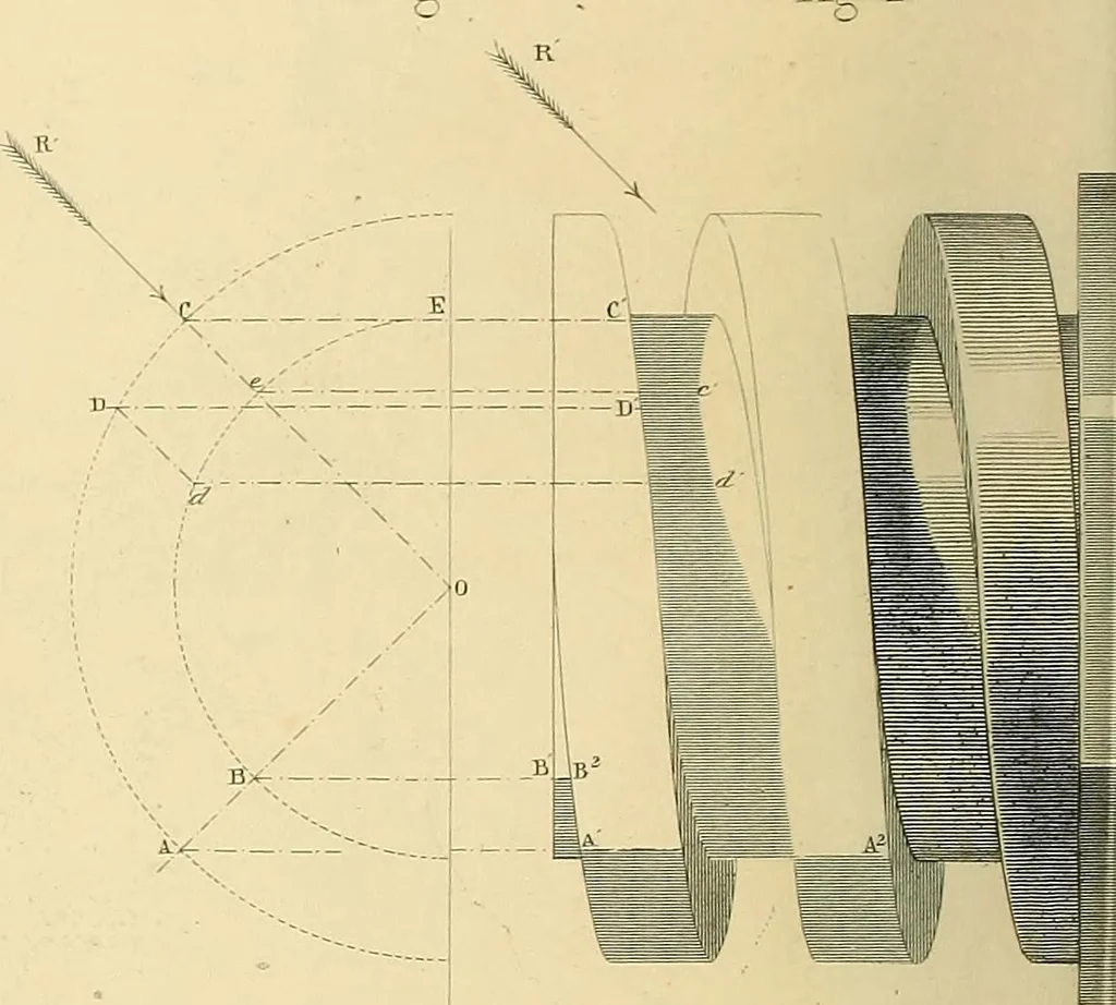 An illustration from The practical draughtsman's book of industrial design, and machinist's and engineer's drawing companion; forming a complete course of mechanical, engineering, and architectural drawing, 1871, leaf 391