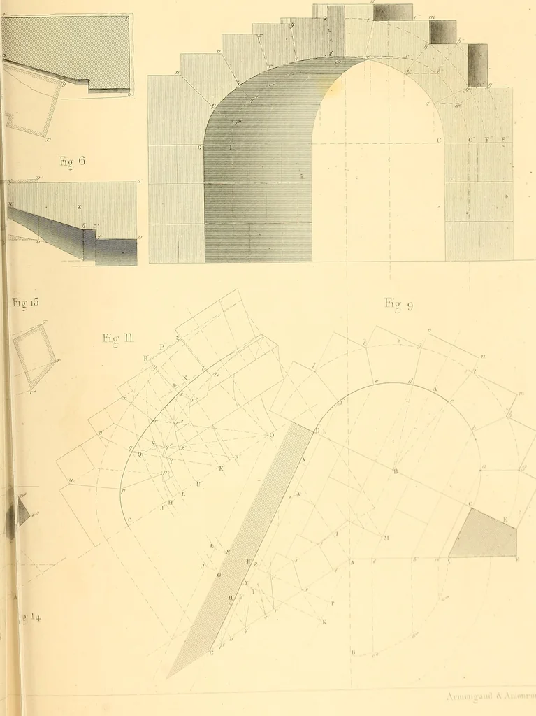 An illustration from The practical draughtsman's book of industrial design, and machinist's and engineer's drawing companion; forming a complete course of mechanical, engineering, and architectural drawing, 1871, leaf 410