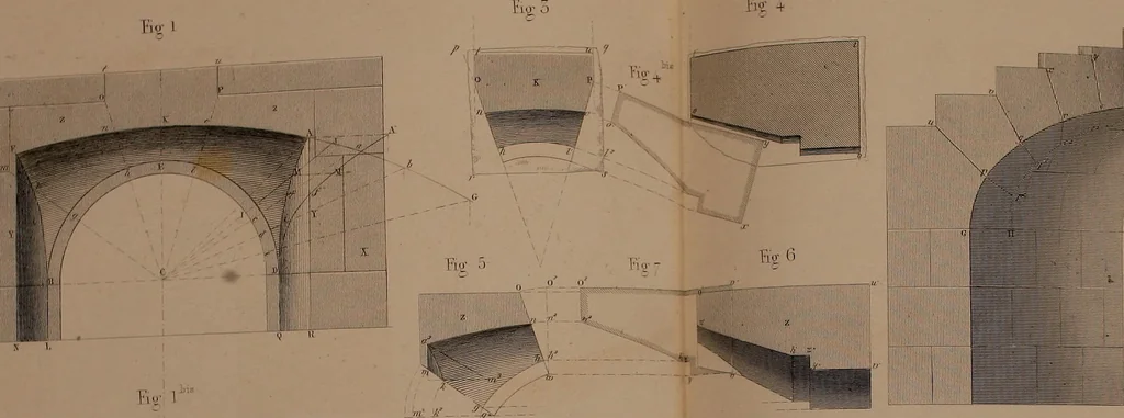 An illustration from The practical draughtsman's book of industrial design, and machinist's and engineer's drawing companion; forming a complete course of mechanical, engineering, and architectural drawing, 1871, leaf 412