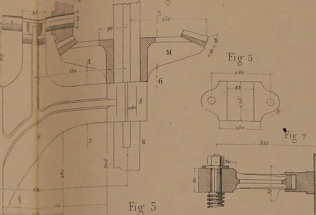 An illustration from The practical draughtsman's book of industrial design, and machinist's and engineer's drawing companion; forming a complete course of mechanical, engineering, and architectural drawing, 1871, leaf 418