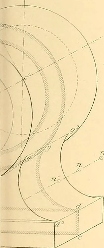 An illustration from The practical draughtsman's book of industrial design, and machinist's and engineer's drawing companion; forming a complete course of mechanical, engineering, and architectural drawing, 1871, leaf 458