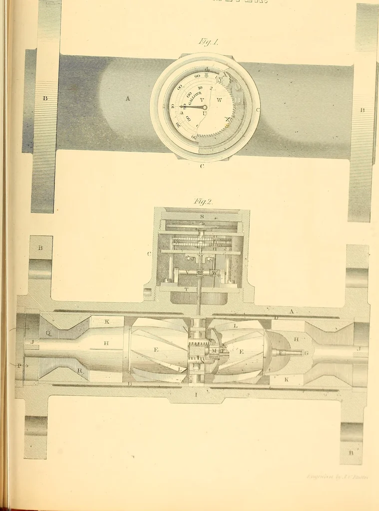 An illustration from The practical draughtsman's book of industrial design, and machinist's and engineer's drawing companion; forming a complete course of mechanical, engineering, and architectural drawing, 1871, leaf 480