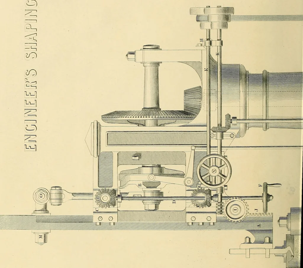 An illustration from The practical draughtsman's book of industrial design, and machinist's and engineer's drawing companion; forming a complete course of mechanical, engineering, and architectural drawing, 1871, leaf 483