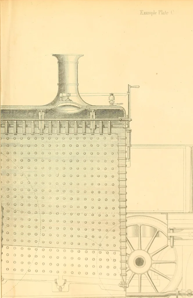 An illustration from The practical draughtsman's book of industrial design, and machinist's and engineer's drawing companion; forming a complete course of mechanical, engineering, and architectural drawing, 1871, leaf 488