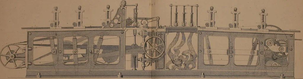 An illustration from The practical draughtsman's book of industrial design, and machinist's and engineer's drawing companion; forming a complete course of mechanical, engineering, and architectural drawing, 1871, leaf 500