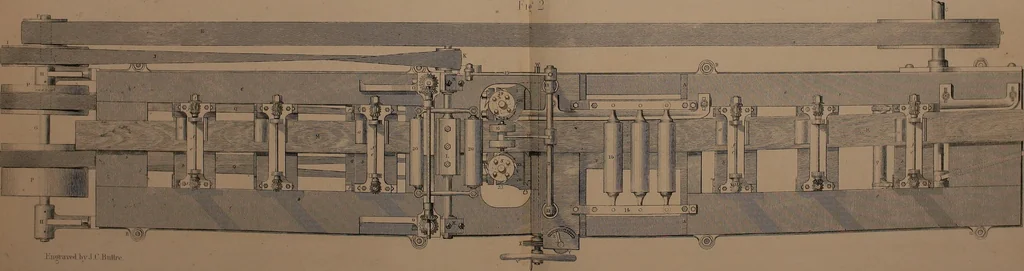An illustration from The practical draughtsman's book of industrial design, and machinist's and engineer's drawing companion; forming a complete course of mechanical, engineering, and architectural drawing, 1871, leaf 500