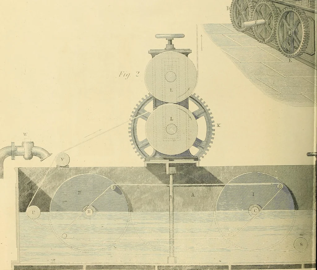 An illustration from The practical draughtsman's book of industrial design, and machinist's and engineer's drawing companion; forming a complete course of mechanical, engineering, and architectural drawing, 1871, leaf 503