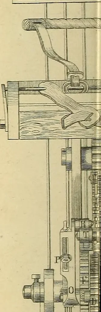 An illustration from The practical draughtsman's book of industrial design, and machinist's and engineer's drawing companion; forming a complete course of mechanical, engineering, and architectural drawing, 1871, leaf 509