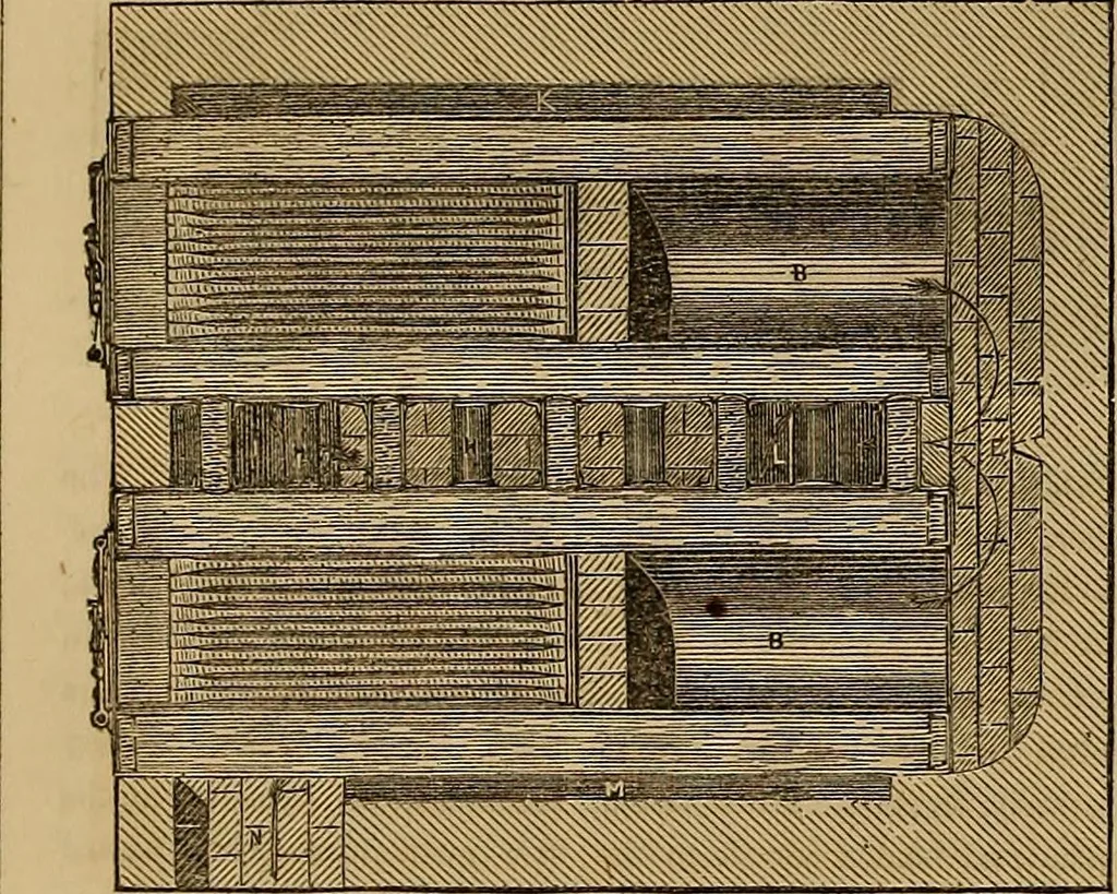 An illustration from The practical draughtsman's book of industrial design, and machinist's and engineer's drawing companion: forming a complete course of mechanical, engineering, and architectural drawing., 1857, leaf 195