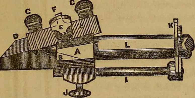 An illustration from The practical draughtsman's book of industrial design, and machinist's and engineer's drawing companion: forming a complete course of mechanical, engineering, and architectural drawing., 1857, leaf 196