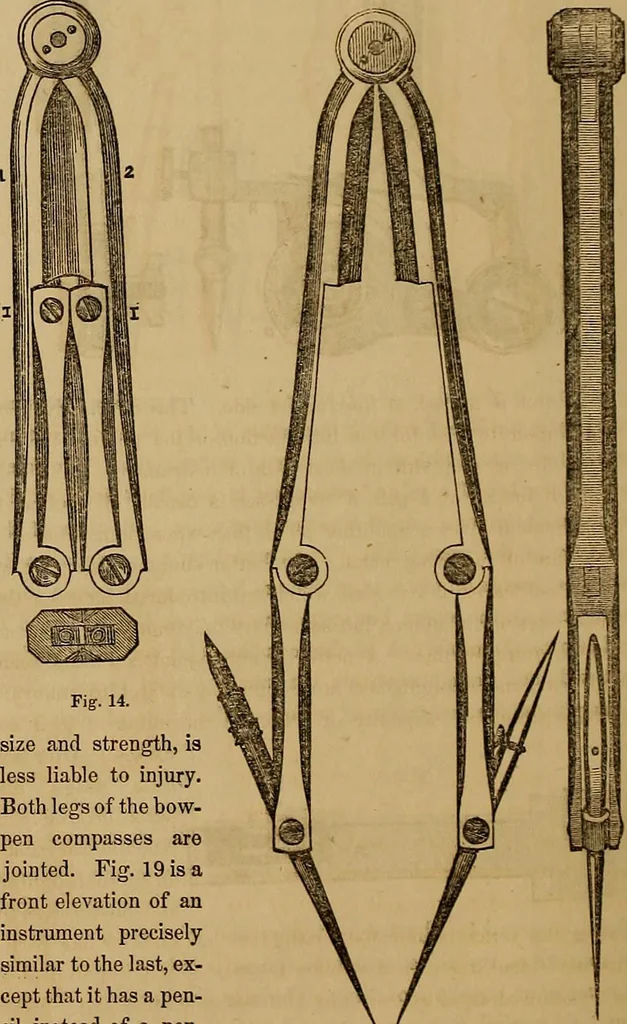 An illustration from The practical draughtsman's book of industrial design, and machinist's and engineer's drawing companion: forming a complete course of mechanical, engineering, and architectural drawing., 1857, leaf 199