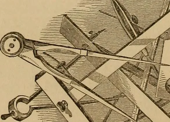 An illustration from The practical draughtsman's book of industrial design, and machinist's and engineer's drawing companion: forming a complete course of mechanical, engineering, and architectural drawing., 1857, leaf 207