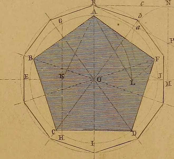 An illustration from The practical draughtsman's book of industrial design, and machinist's and engineer's drawing companion: forming a complete course of mechanical, engineering, and architectural drawing., 1857, leaf 210