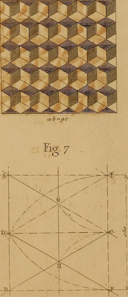 An illustration from The practical draughtsman's book of industrial design, and machinist's and engineer's drawing companion: forming a complete course of mechanical, engineering, and architectural drawing., 1857, leaf 213