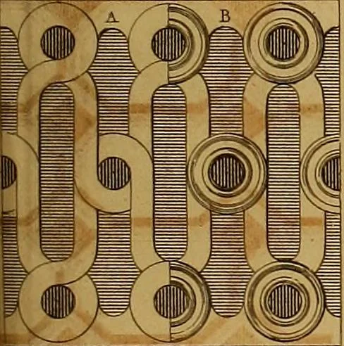 An illustration from The practical draughtsman's book of industrial design, and machinist's and engineer's drawing companion: forming a complete course of mechanical, engineering, and architectural drawing., 1857, leaf 214