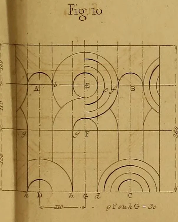 An illustration from The practical draughtsman's book of industrial design, and machinist's and engineer's drawing companion: forming a complete course of mechanical, engineering, and architectural drawing., 1857, leaf 214