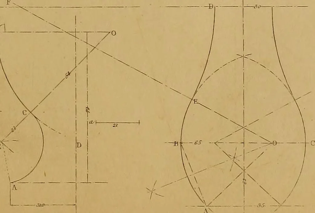 An illustration from The practical draughtsman's book of industrial design, and machinist's and engineer's drawing companion: forming a complete course of mechanical, engineering, and architectural drawing., 1857, leaf 218