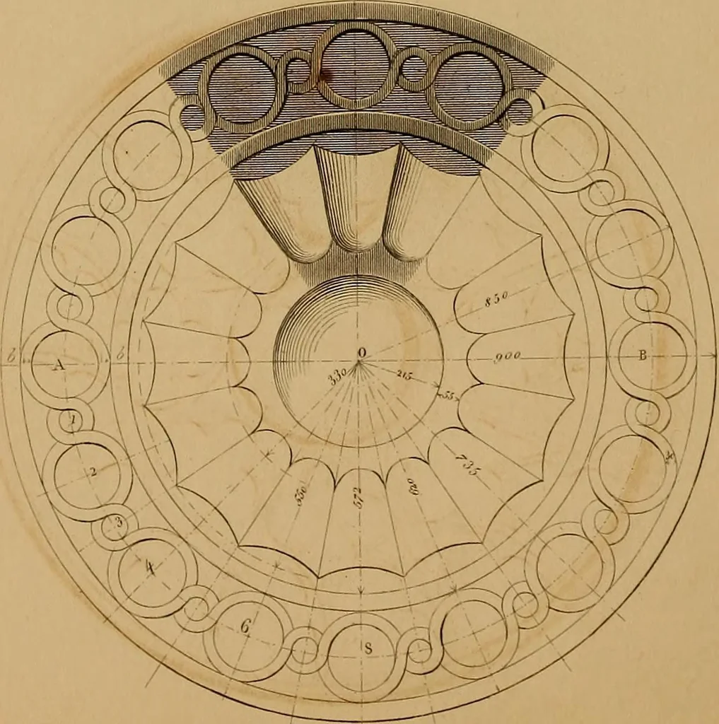 An illustration from The practical draughtsman's book of industrial design, and machinist's and engineer's drawing companion: forming a complete course of mechanical, engineering, and architectural drawing., 1857, leaf 221