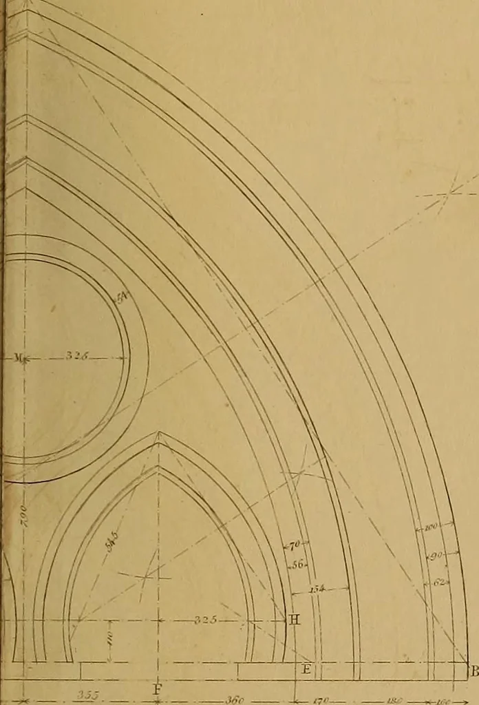 An illustration from The practical draughtsman's book of industrial design, and machinist's and engineer's drawing companion: forming a complete course of mechanical, engineering, and architectural drawing., 1857, leaf 222